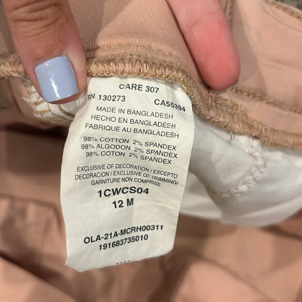 Lee Women's Light Pink Cargo Shorts - Picture 4 of 5